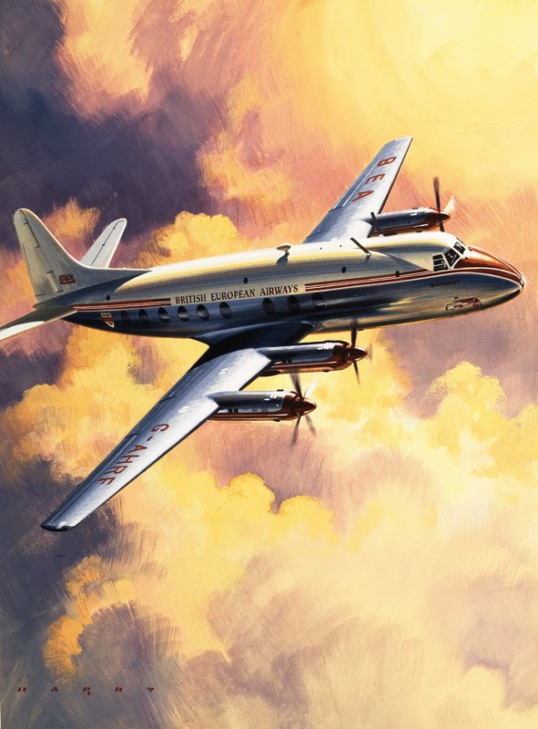Unidentified BEA aircraft by Wilf (20th century) Hardy
