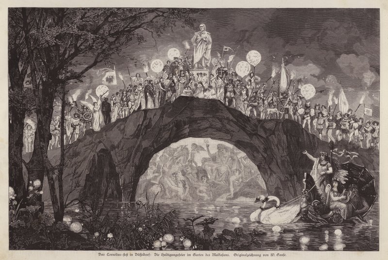 Festival celebrating Peter von Cornelius in the Malkastenpark, Dusseldorf, Germany by Wilhelm Gause
