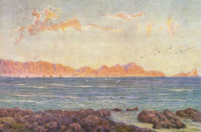 The Southern Part of False Bay, with Cape Hangclip by Wilhelm Westhofen