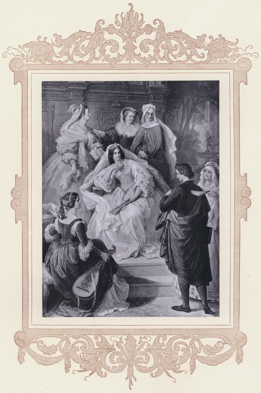 Leonore, Torquato Tasso by Wilhelm von (after) Kaulbach
