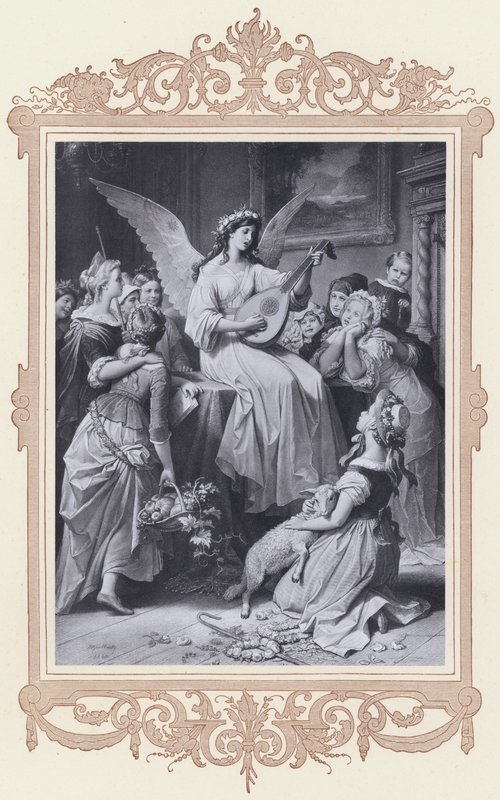 Mignon, Wilhelm Meister (litho) by Wilhelm von (after) Kaulbach