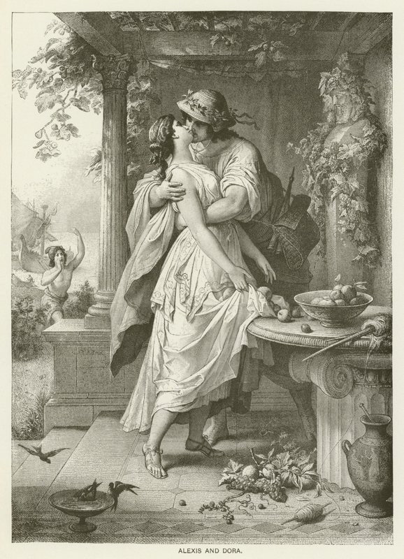 Alexis and Dora by Wilhelm von Kaulbach