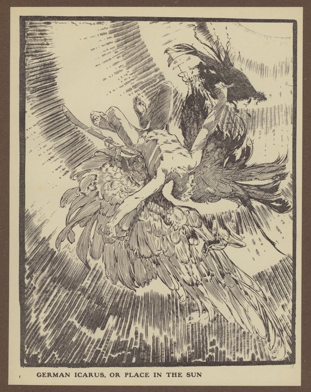 German Icarus, or Place in the Sun by Will Dyson