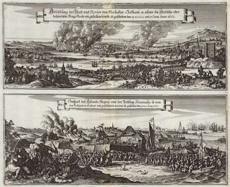 Dutch perspective on the naval raid on the Thames by Willem Schellinks