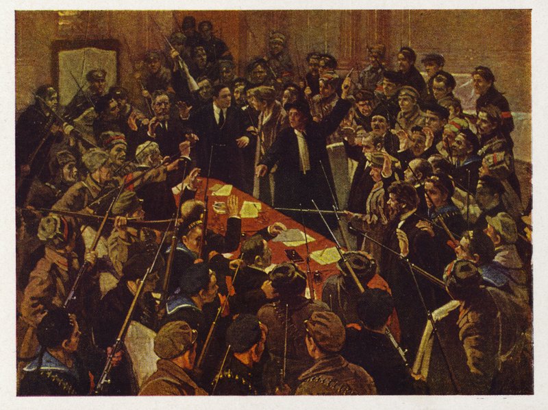 The Arrest of the Provisional Government of Russia, Petrograd, Russian Revolution 26 October 1917 by William B. Webb