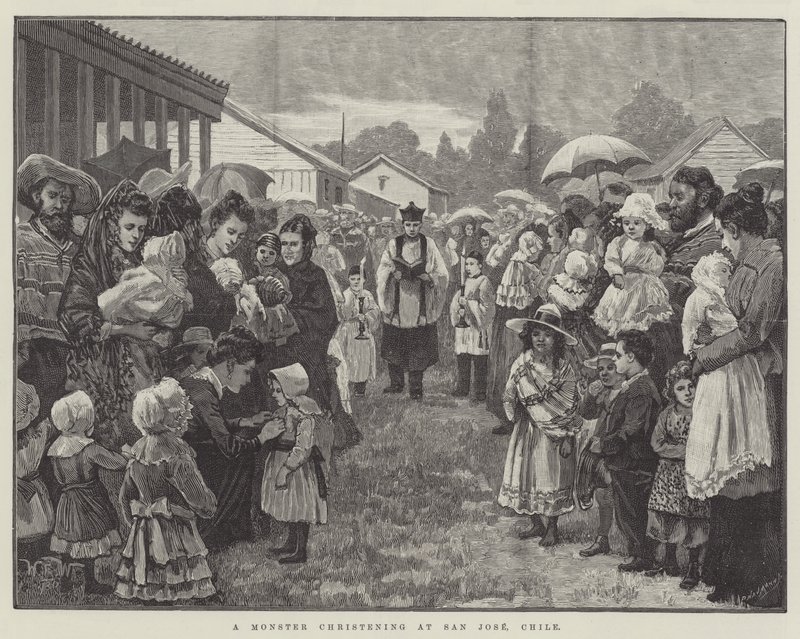 A Monster Christening at San Jose, Chile by William Barnes Wollen