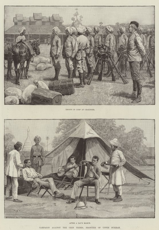 Campaign against the Chin Tribes, Frontier of Upper Burmah by William Barnes Wollen