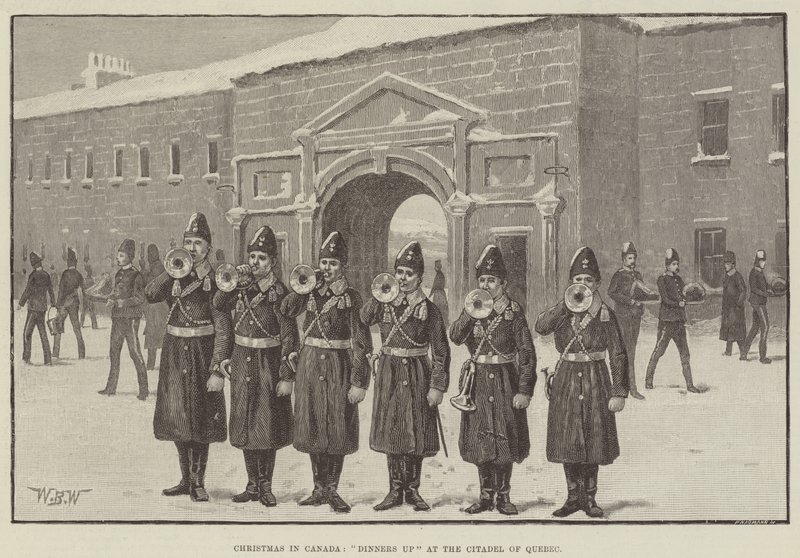 Christmas in Canada, Dinners up at the Citadel of Quebec by William Barnes Wollen