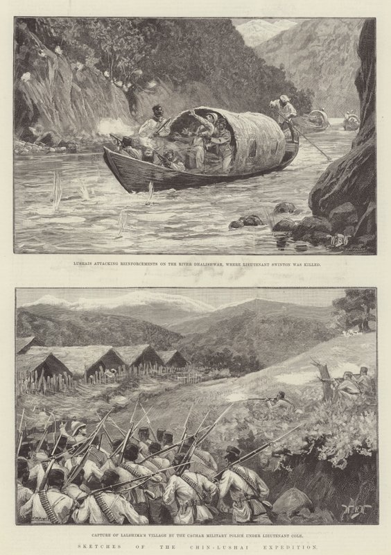 Sketches of the Chin-Lushai Expedition by William Barnes Wollen