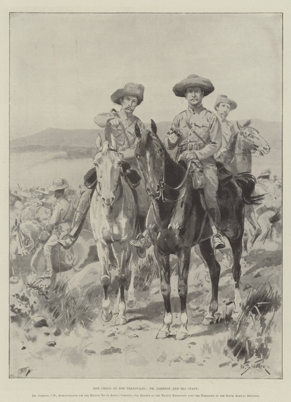 The Crisis in the Transvaal, Dr Jameson and his Staff by William Barnes Wollen