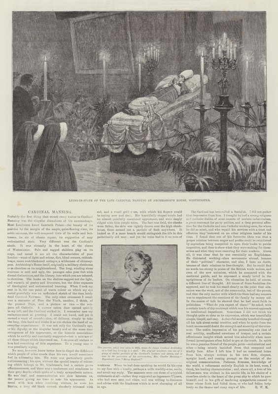 The Death of Cardinal Manning by William Barnes Wollen