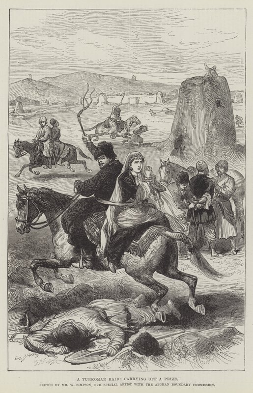 A Turkoman Raid, Carrying Off a Prize by William Crimea Simpson