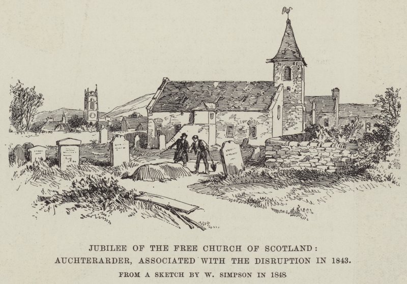 Jubilee of the Free Church of Scotland, Auchterarder, Associated with the Disruption in 1843 by William Crimea Simpson