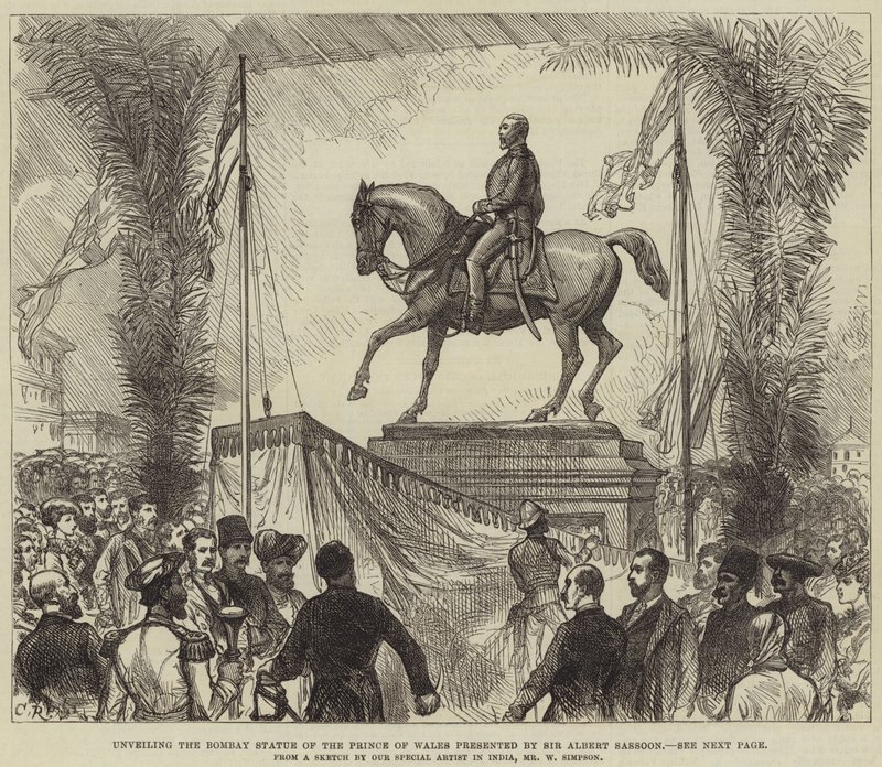 Unveiling the Bombay Statue of the Prince of Wales Presented by Sir Albert Sassoon by William Crimea Simpson