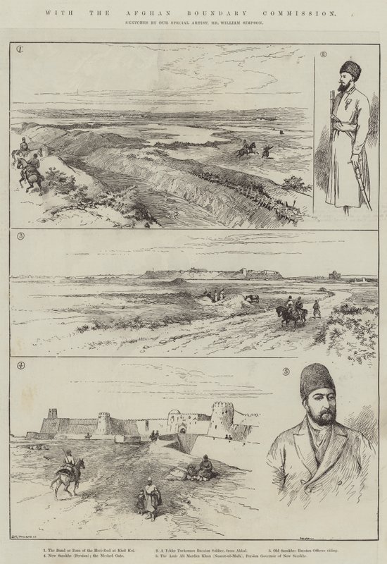 With the Afghan Boundary Commission by William Crimea Simpson