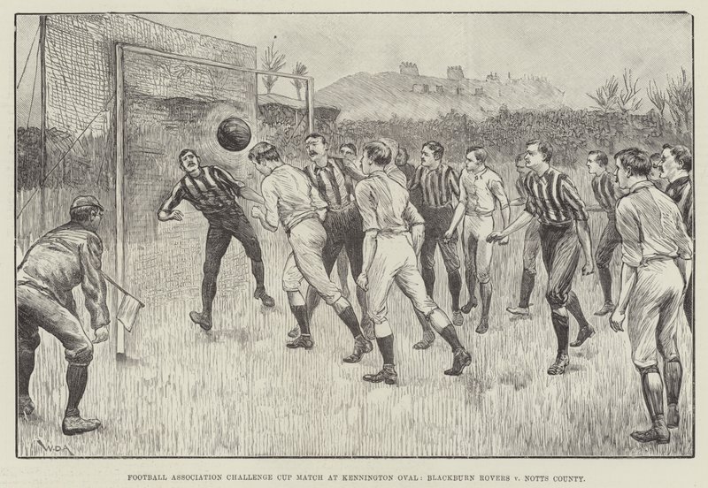 Football Association Challenge Cup Match at Kennington Oval, Blackburn Rovers v Notts County by William Douglas Almond