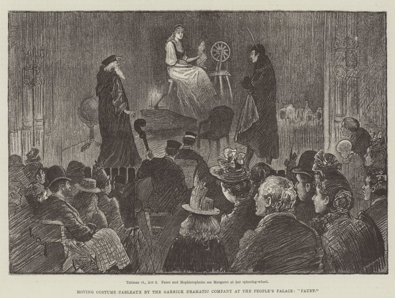 Moving Costume Tableaux by the Garrick Dramatic Company at the People