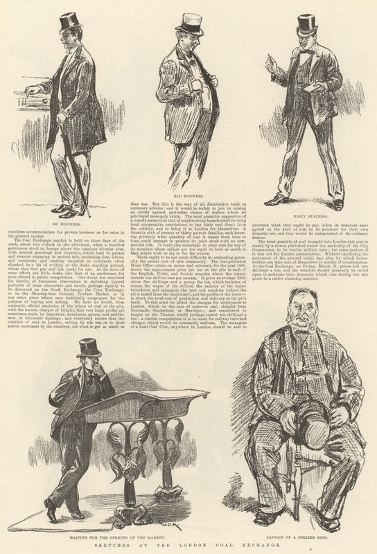Sketches at the London Coal Exchange by William Douglas Almond