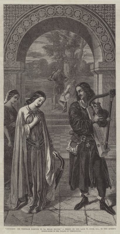 Courtesy, Sir Tristram harping to La Belle Isoude by William Dyce