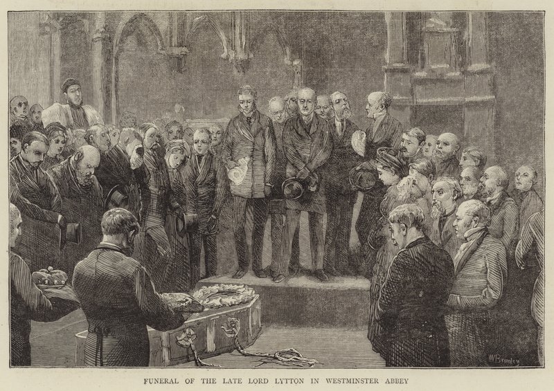 Funeral of the Late Lord Lytton in Westminster Abbey by William III Bromley