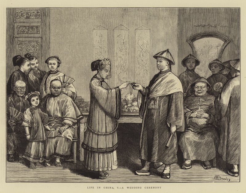 Life in China, V, a Wedding Ceremony by William III Bromley