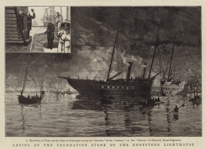 Laying of the Foundation Stone of the Eddystone Lighthouse by William Lionel Wyllie