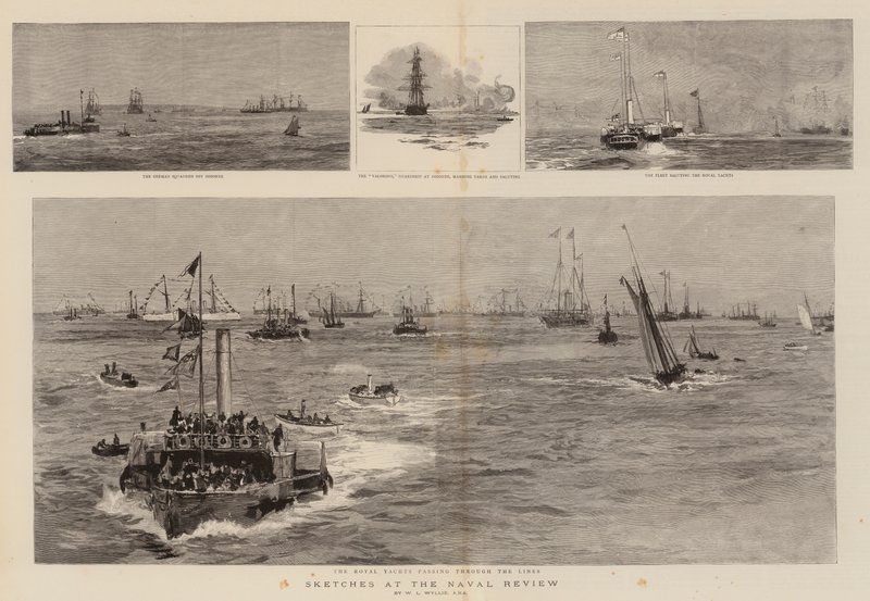 Sketches at the Naval Review by William Lionel Wyllie