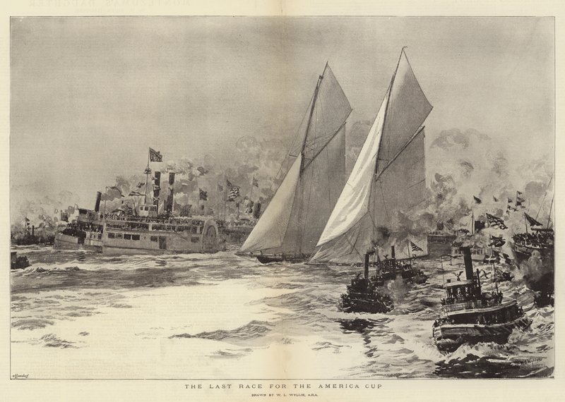 The Last Race for the America Cup by William Lionel Wyllie