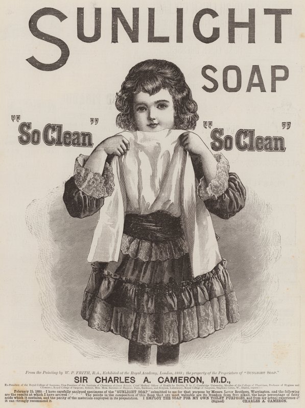 Advertisement, Sunlight Soap by William Powell Frith