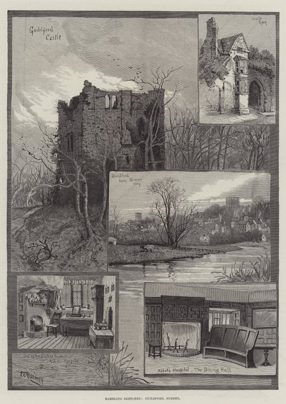 Rambling Sketches, Guildford, Surrey by William Rainey