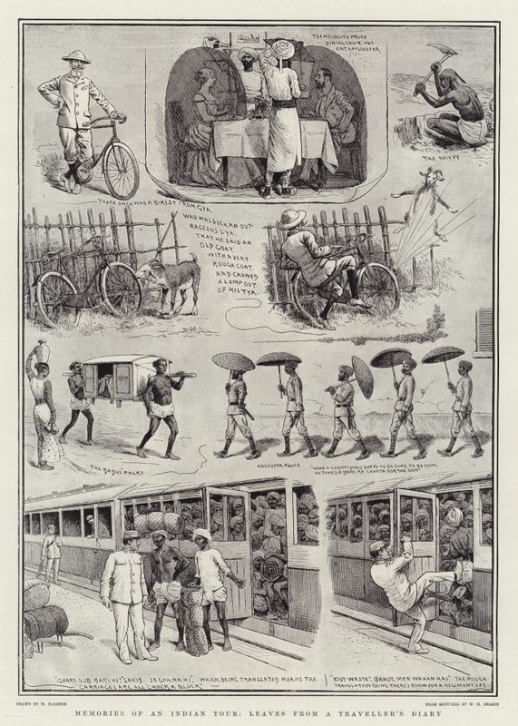 Memories of an Indian Tour, Leaves from a Traveller