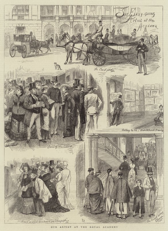 Our Artist at the Royal Academy by William Ralston