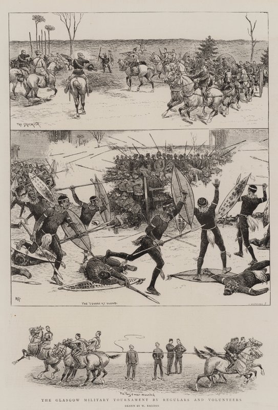 The Glasgow Military Tournament by Regulars and Volunteers by William Ralston