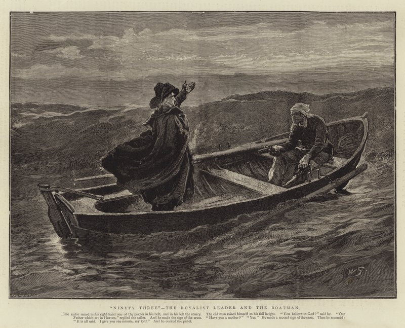 Ninety-Three, the Royalist Leader and the Boatman by William Small