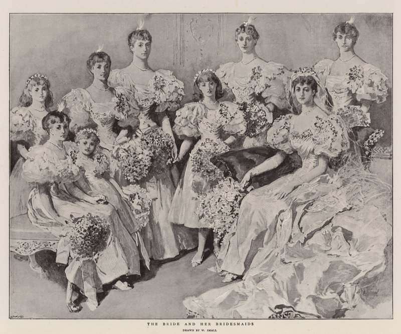 The Bride and her Bridesmaids by William Small