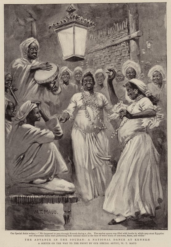 The Advance in the Soudan, a National Dance at Kenneh by William T. Maud