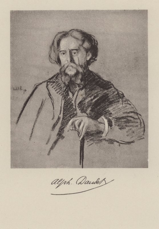 Alphonse Daudet, French Novelist by William after Rothenstein