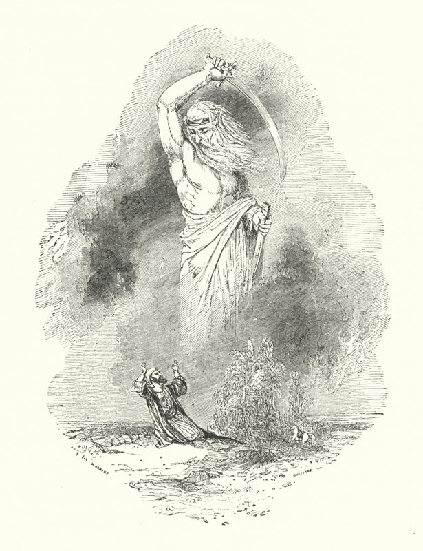 Merchant and Jinee by William (after) Harvey