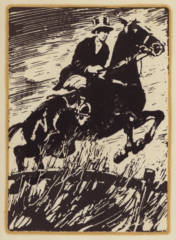 Illustration for Memoirs of a Fox-Hunting Man by Siegfried Sassoon by William (after) Nicholson
