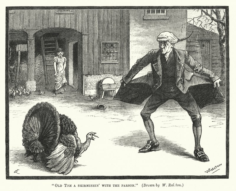 Old Tom Skirmishing with the Parson (engraving) by William (after) Ralston