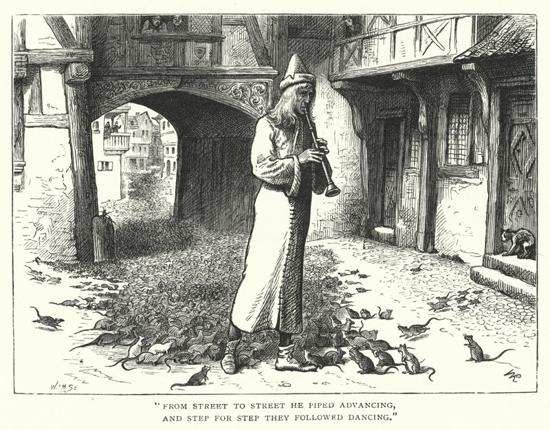 The Pied Piper of Hamelin by William (after) Ralston