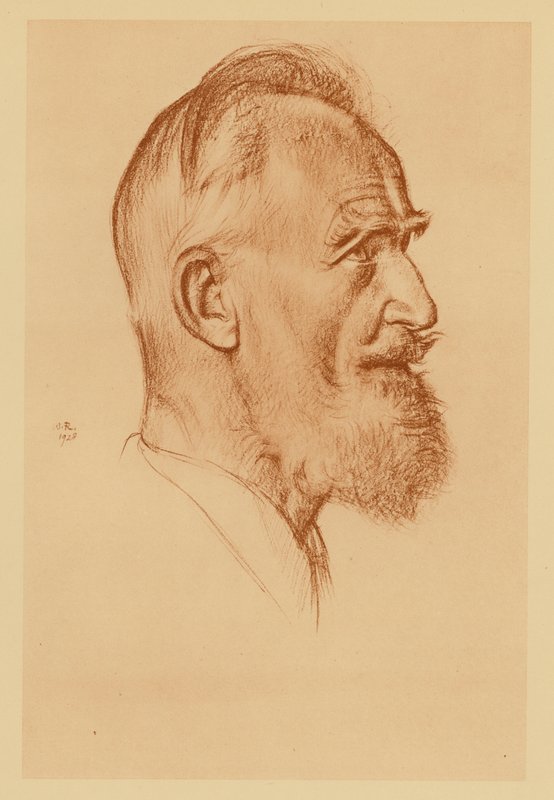 Portrait of George Bernard Shaw by William (after) Rothenstein