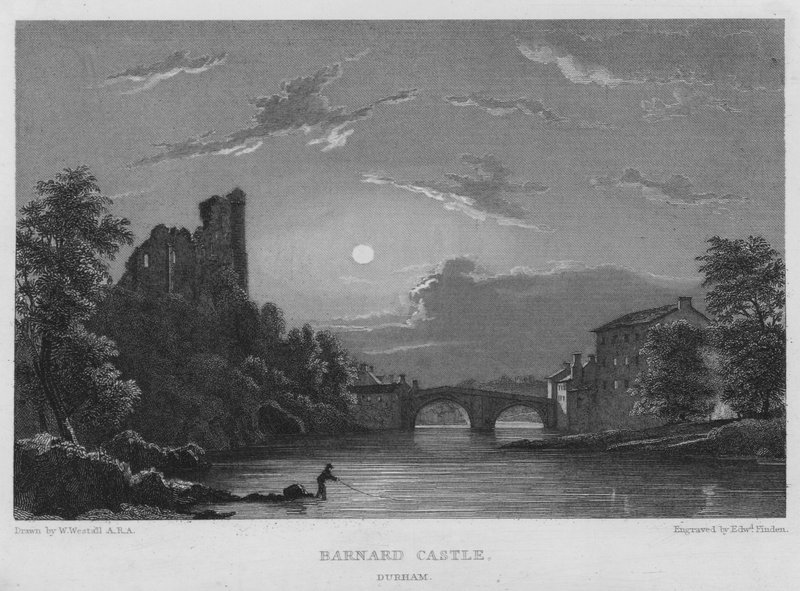 Barnard Castle, Durham by William (after) Westall