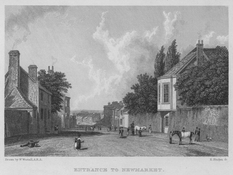 Entrance to Newmarket by William (after) Westall