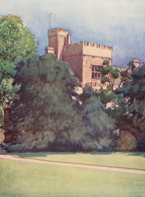 Wadham College from Trinity College gardens by William Ainsworth Wildman