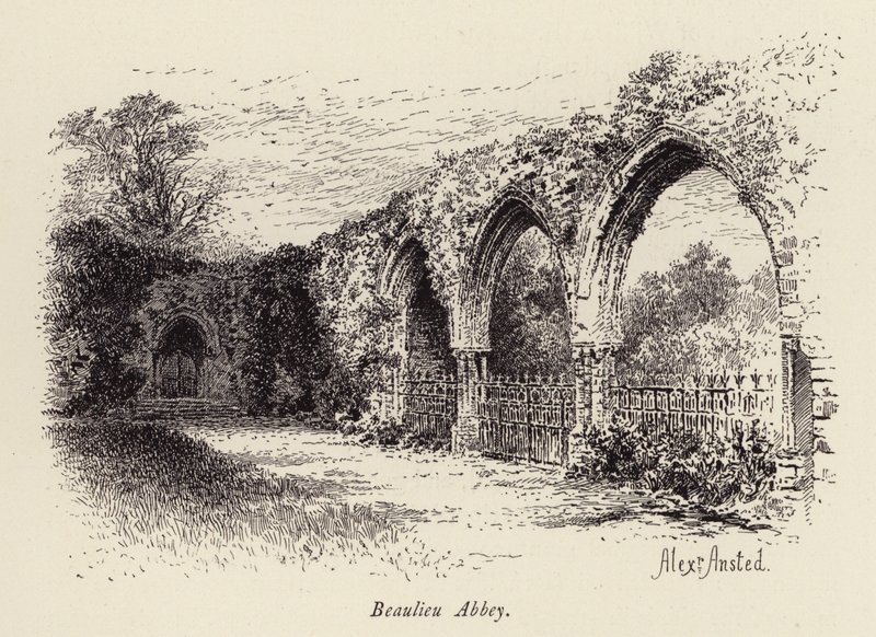 Beaulieu Abbey by William Alexander Ansted