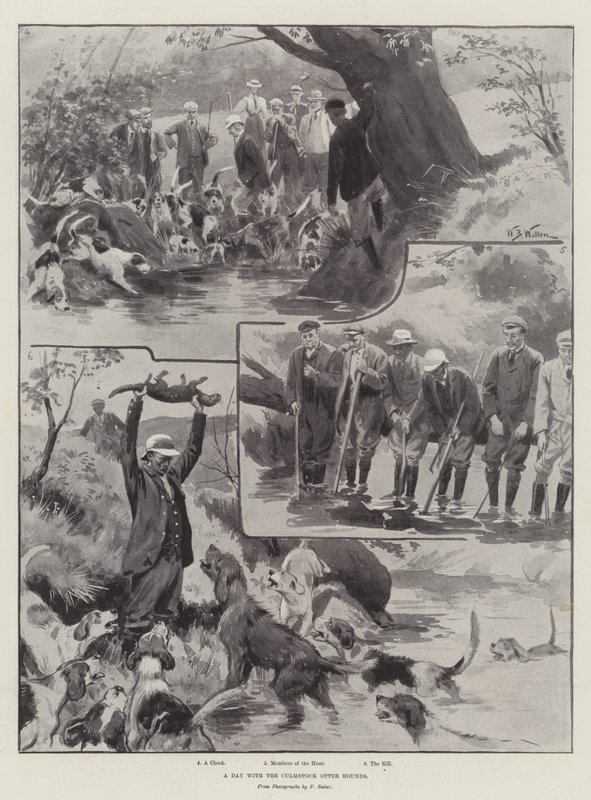 A Day with the Culmstock Otter Hounds by William Barnes Wollen