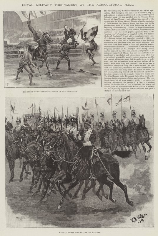 Royal Military Tournament at the Agricultural Hall by William Barnes Wollen