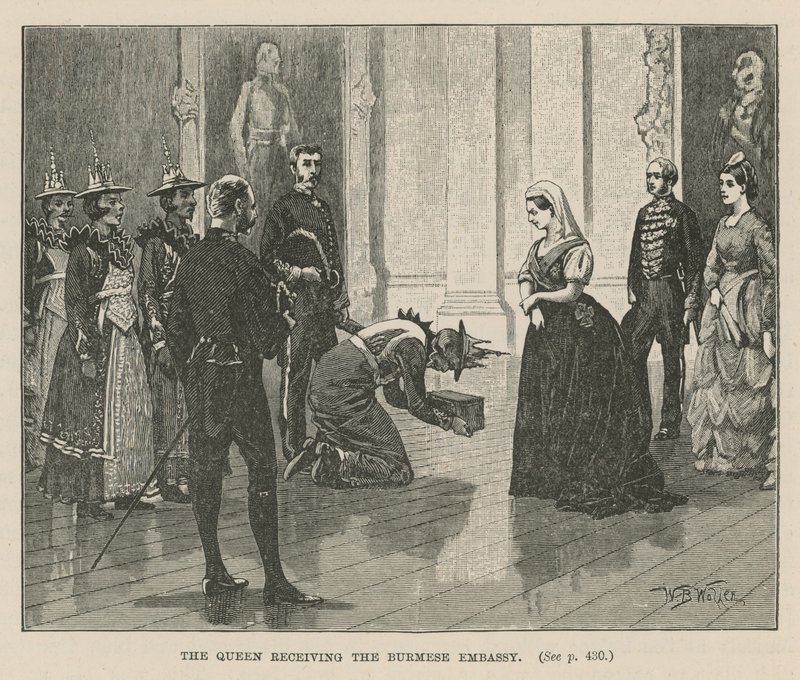 The Queen receiving the Burmese embassy by William Barnes Wollen