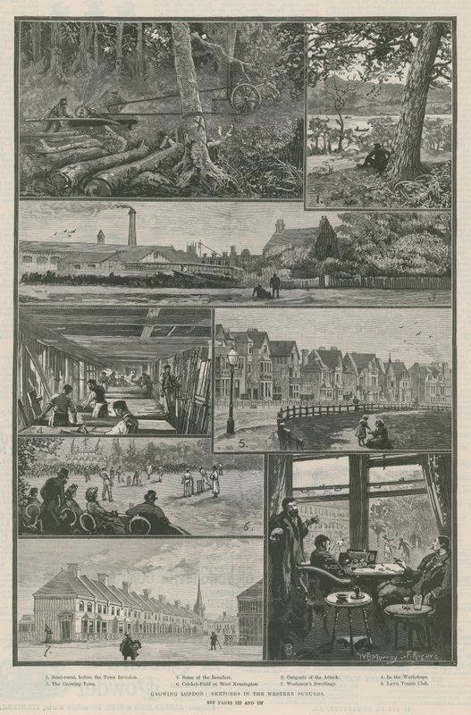 Growing London; Sketches in the Western Suburbs by William Bazett Murray